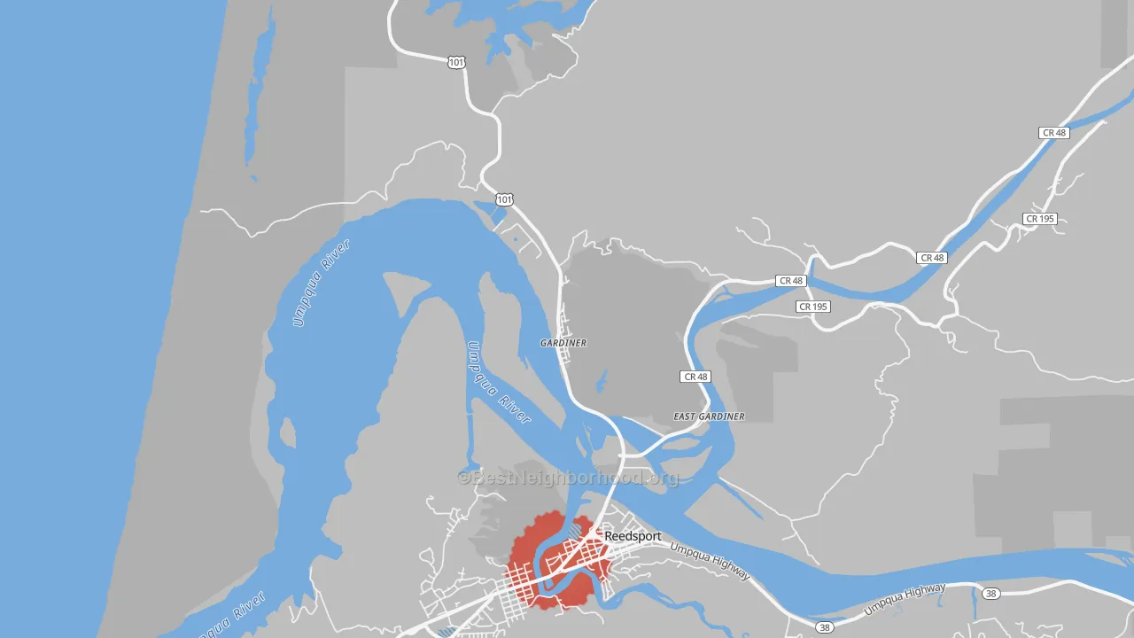 Transit Grade map of 97441, OR
