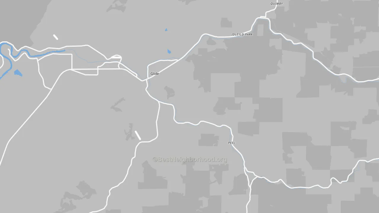 Transit Grade map of 97443, OR