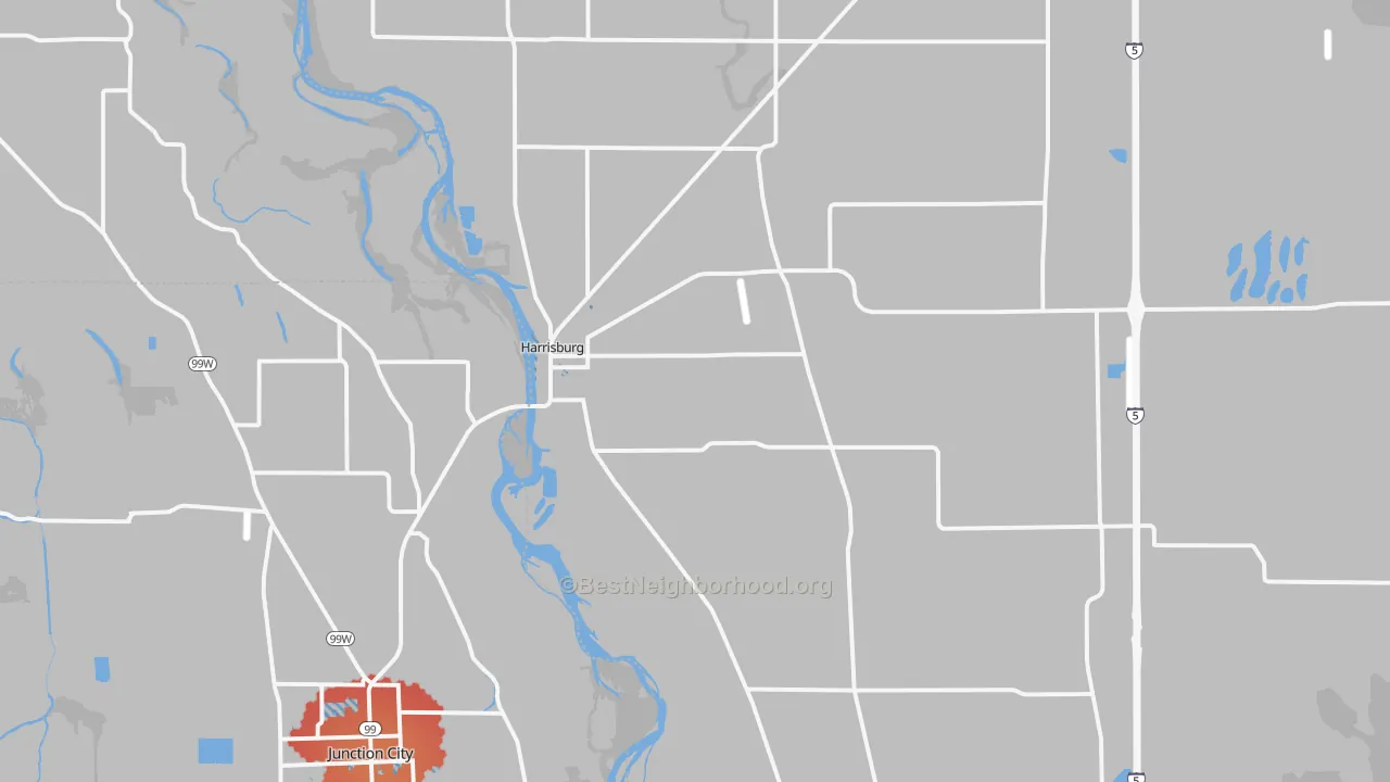 Transit Grade map of 97446, OR