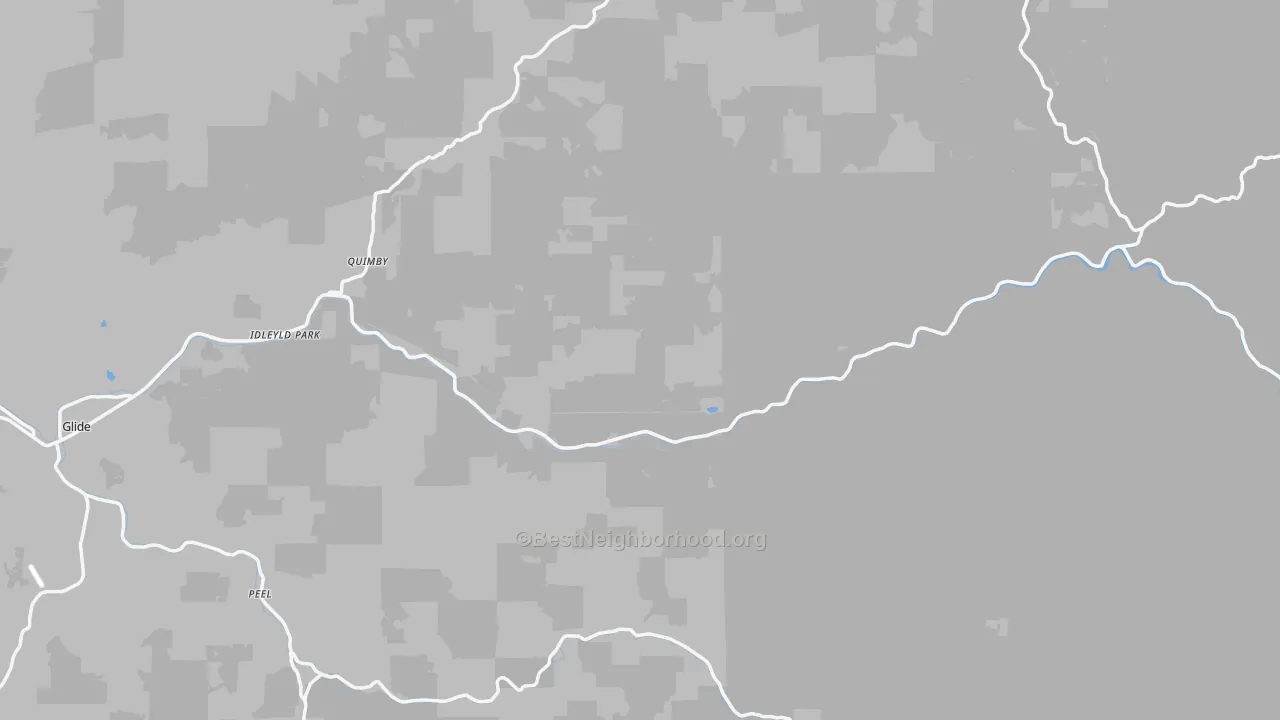 Transit Grade map of 97447, OR