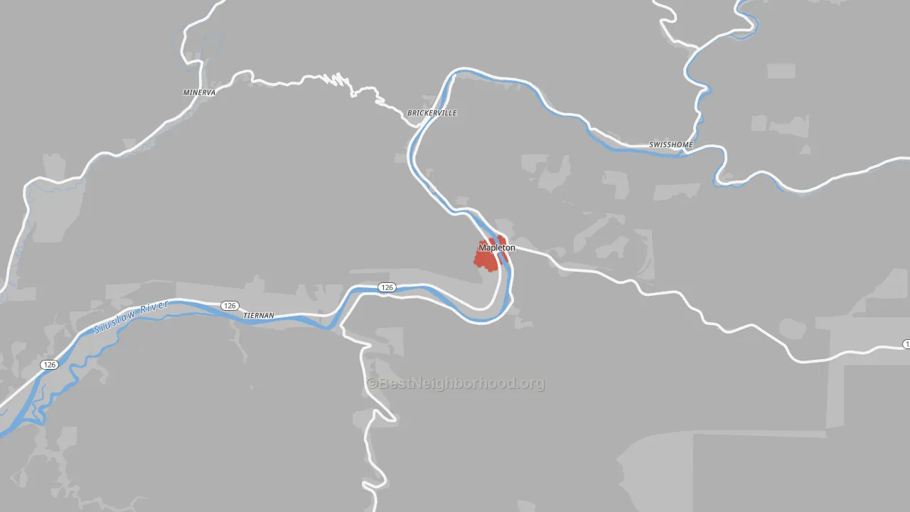 Transit Grade map of 97453, OR