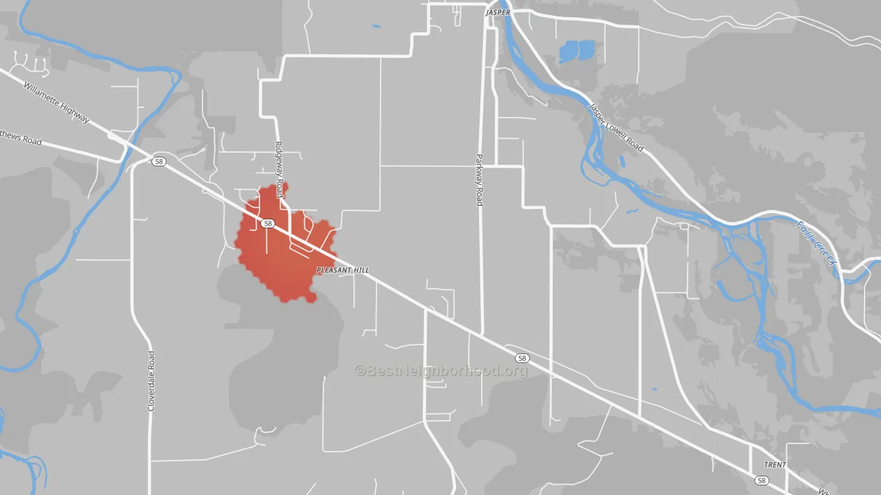Transit Grade map of 97455, OR