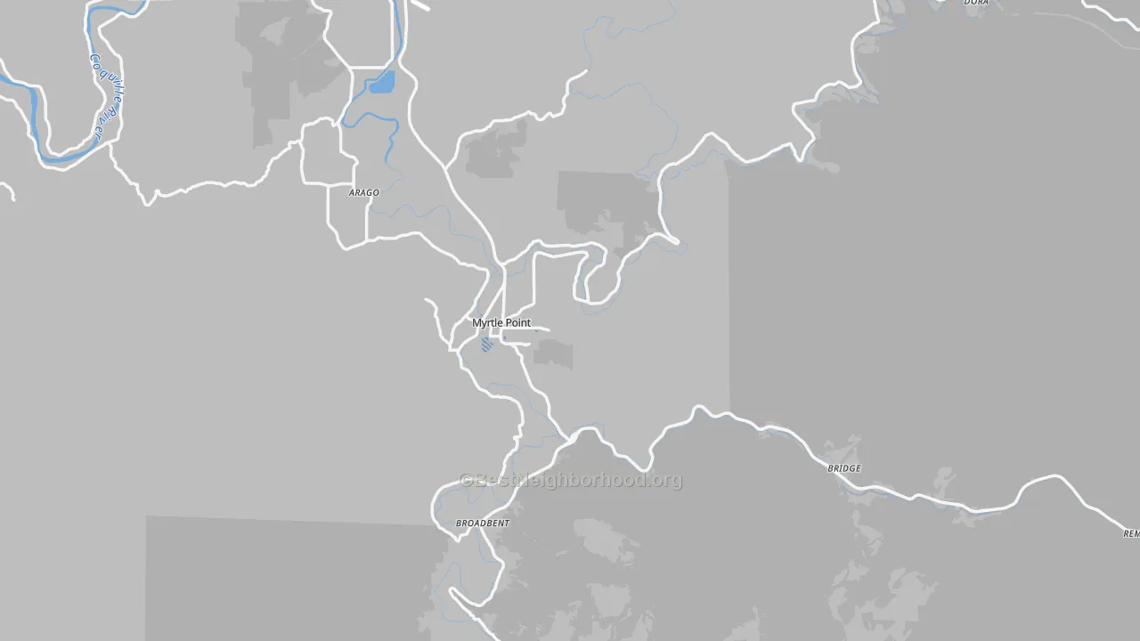 Transit Grade map of 97458, OR
