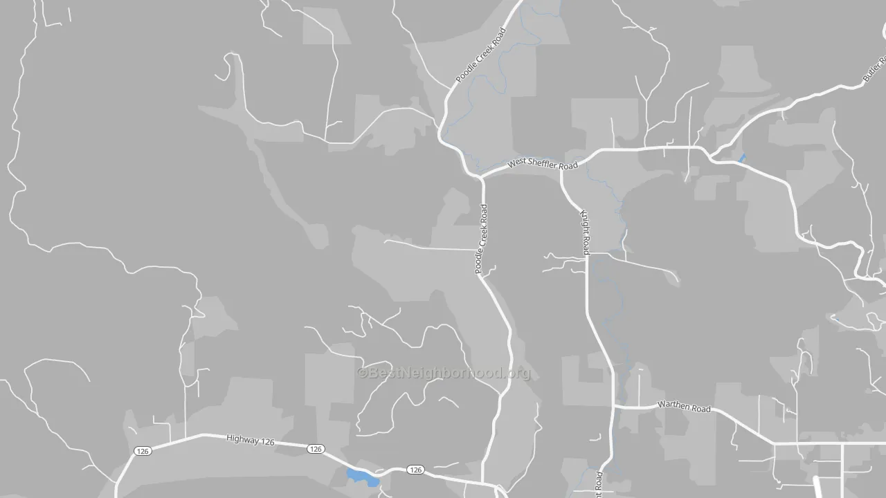 Transit Grade map of 97461, OR