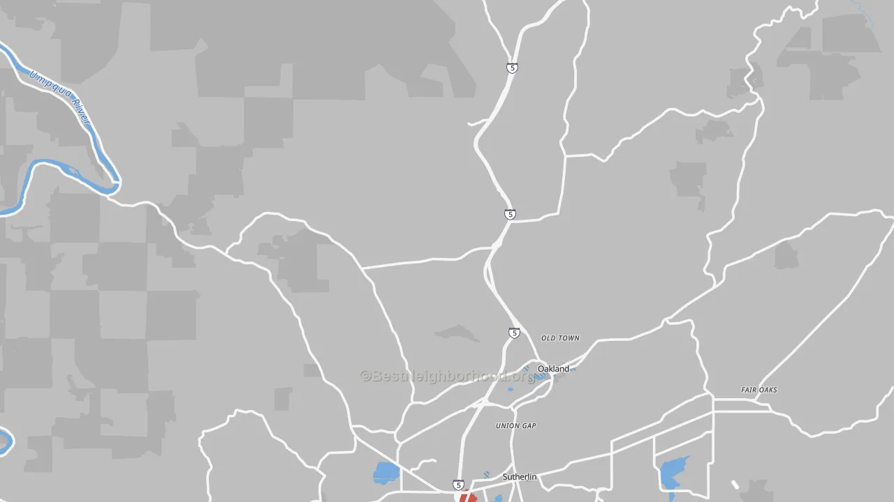 Transit Grade map of 97462, OR