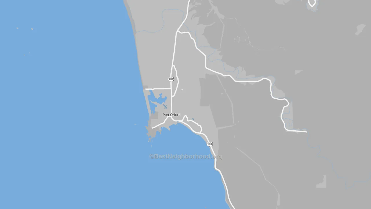 Transit Grade map of 97465, OR