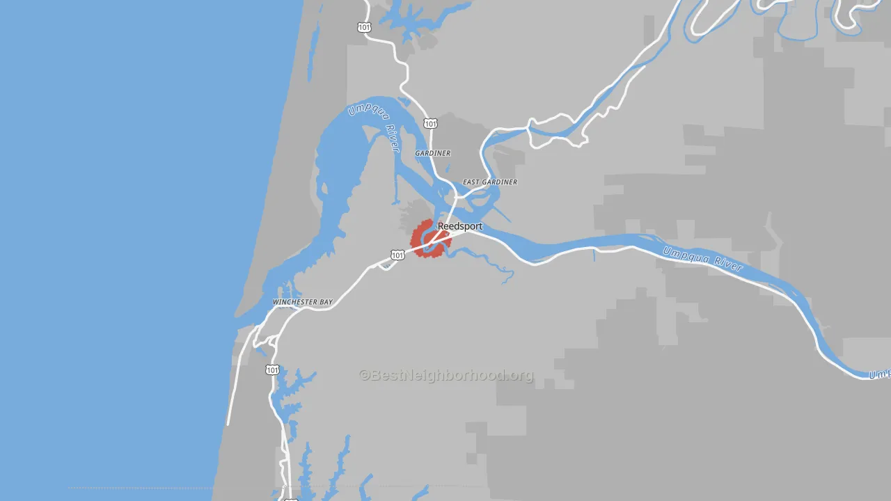 Transit Grade map of 97467, OR