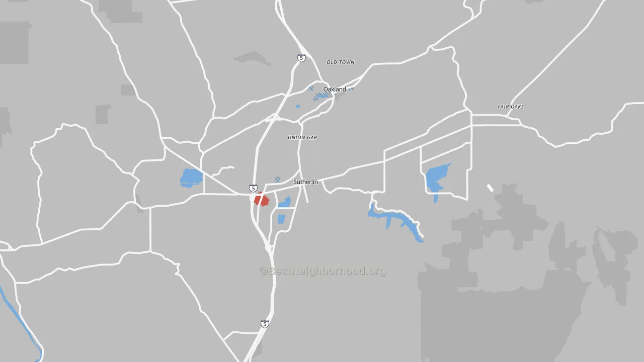Transit Grade map of 97479, OR