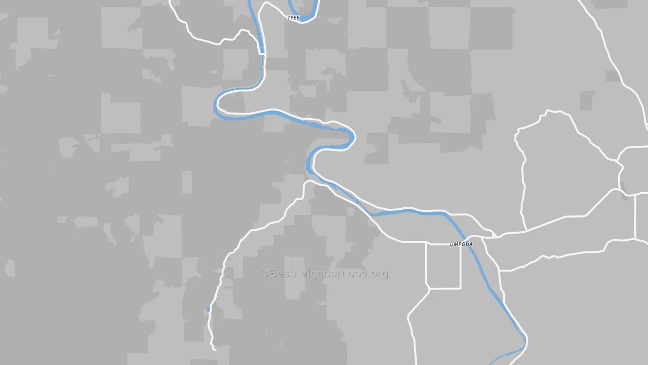 Transit Grade map of 97486, OR