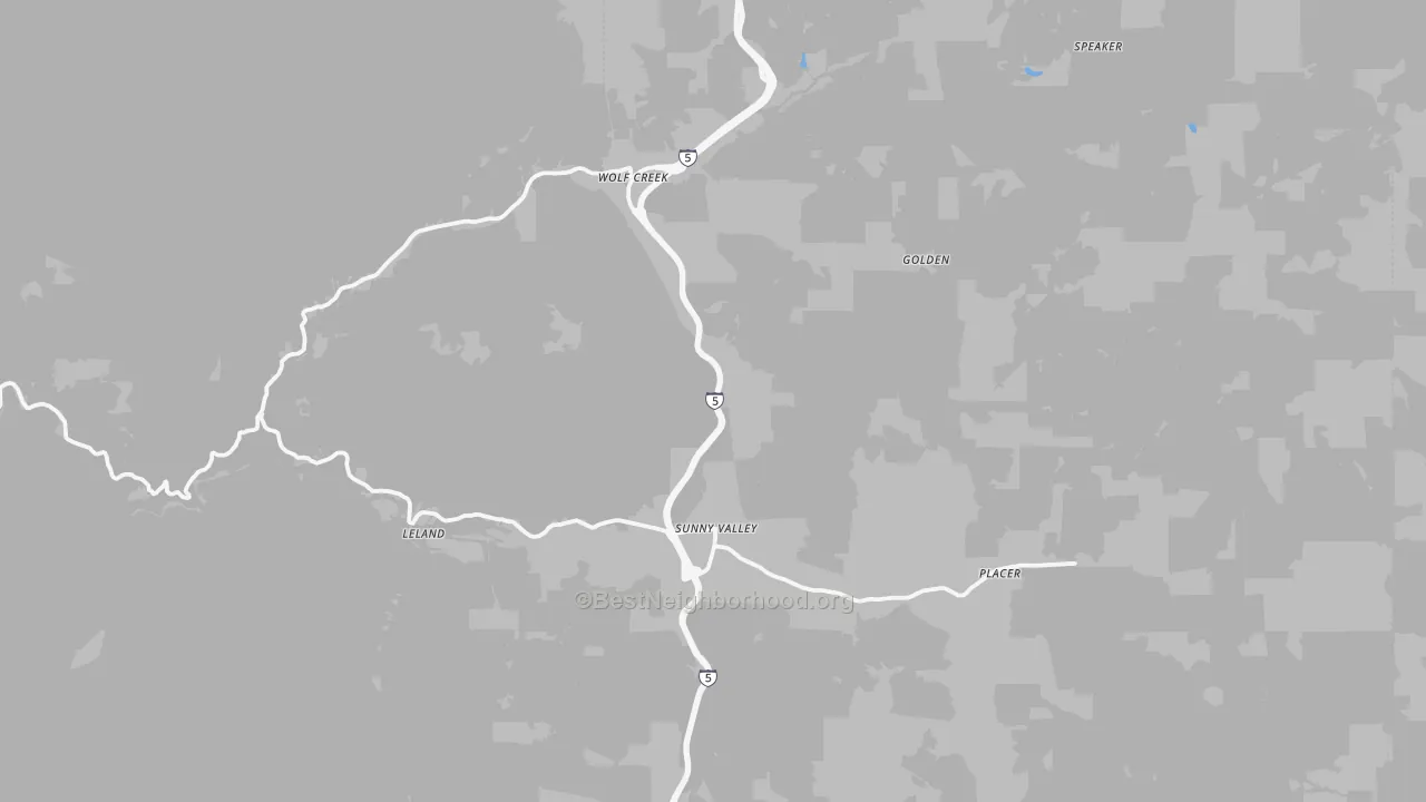 Transit Grade map of 97497, OR