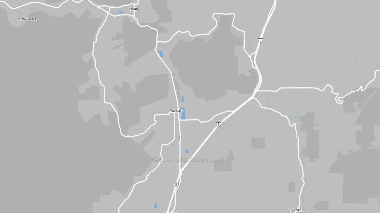 Transit Grade map of 97499, OR