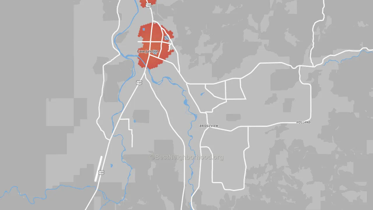 Transit Grade map of 97523, OR