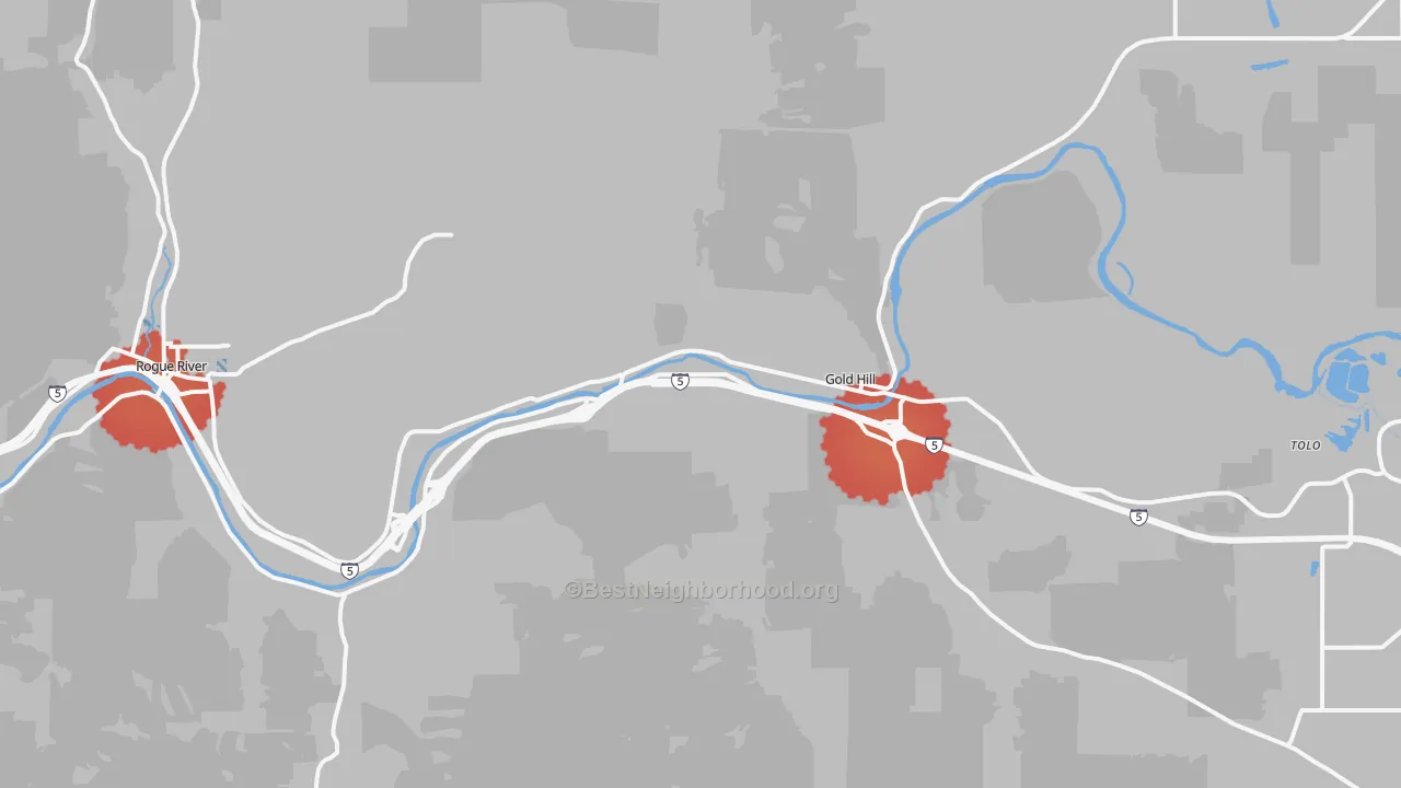 Transit Grade map of 97525, OR