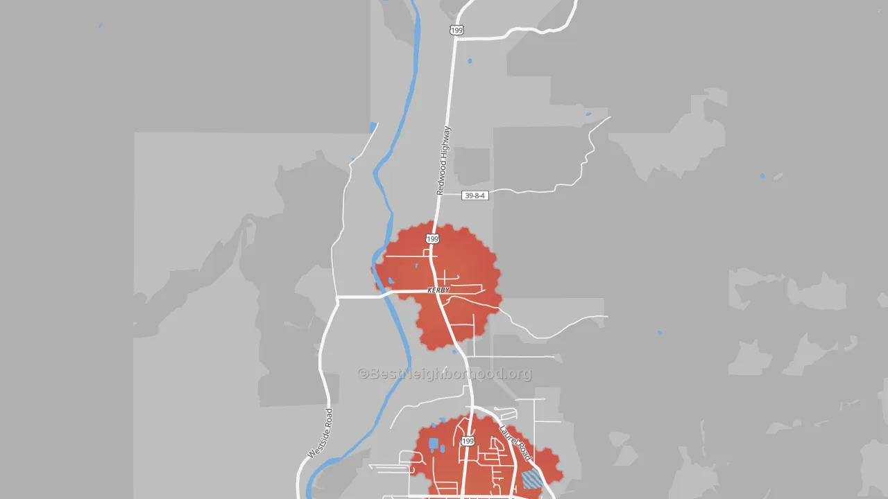 Transit Grade map of 97531, OR