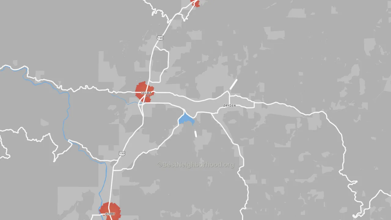 Transit Grade map of 97538, OR
