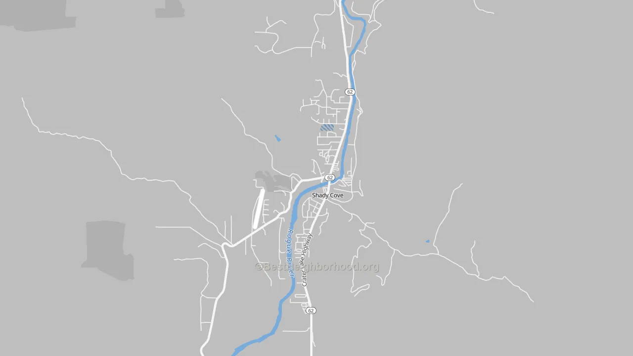 Transit Grade map of 97539, OR
