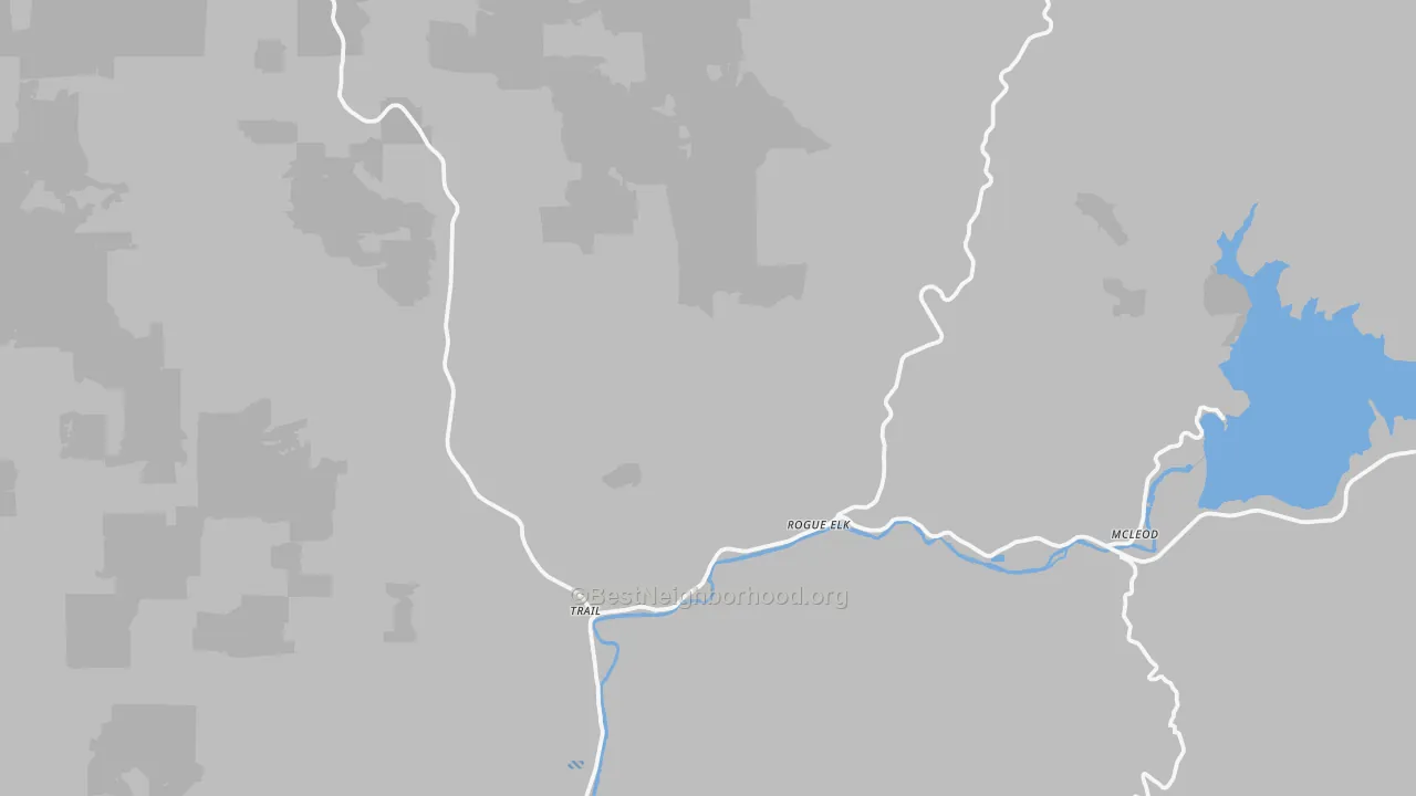 Transit Grade map of 97541, OR