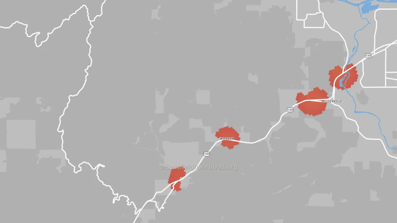 Transit Grade map of 97543, OR