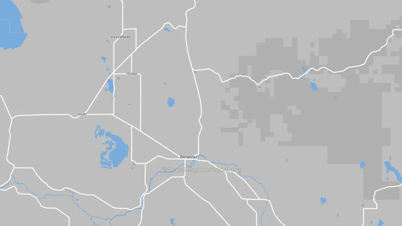 Transit Grade map of 97623, OR