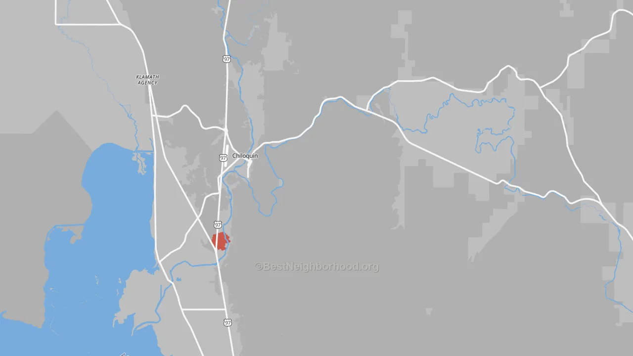Transit Grade map of 97624, OR