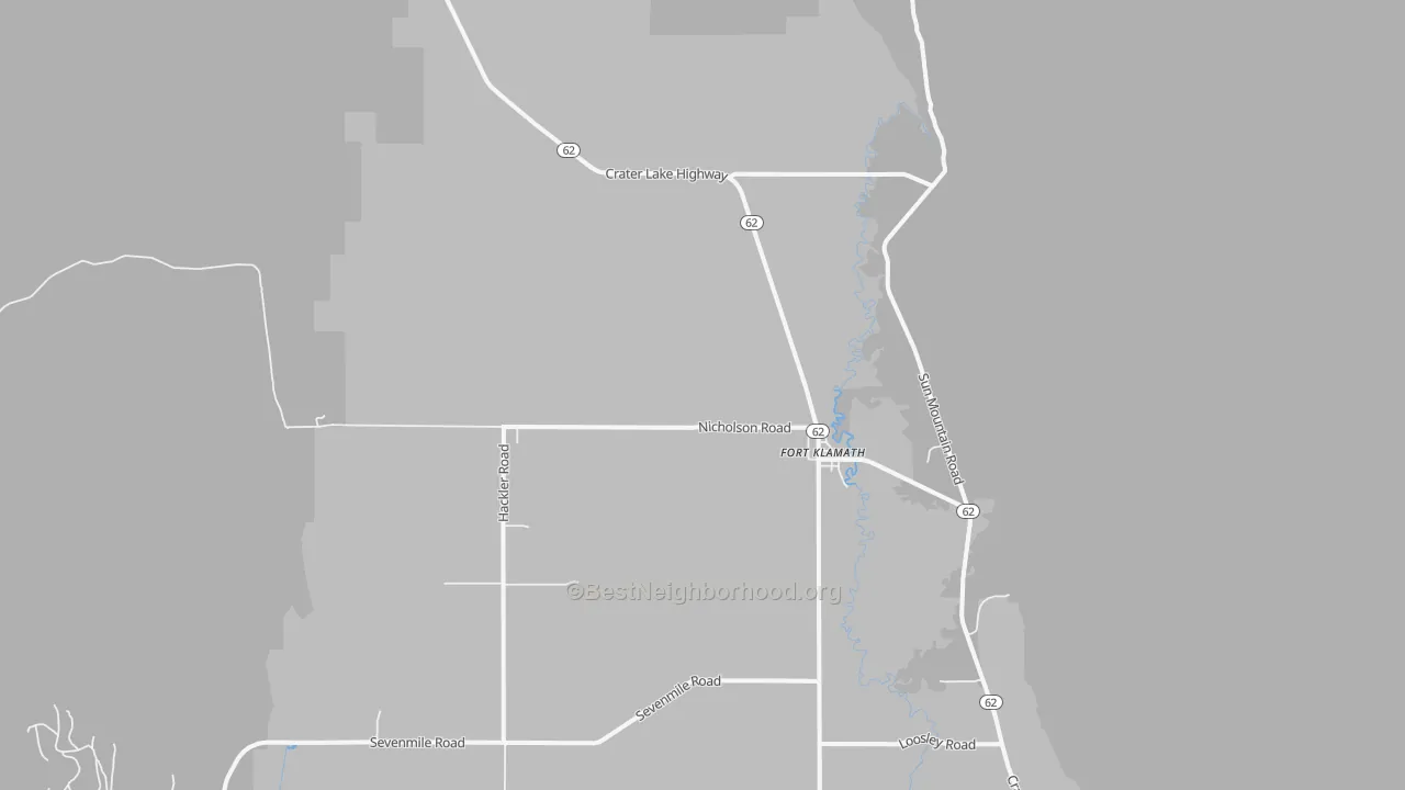 Transit Grade map of 97626, OR