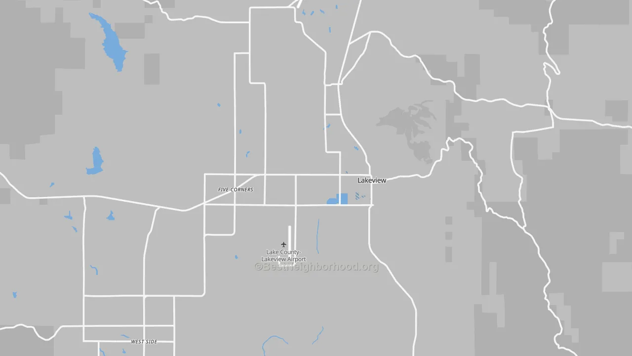 Transit Grade map of 97630, OR