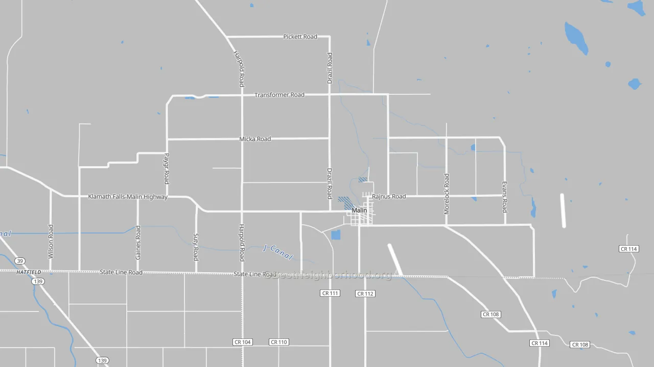 Transit Grade map of 97632, OR