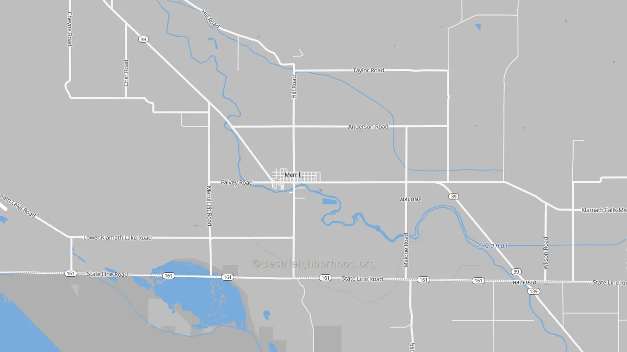 Transit Grade map of 97633, OR