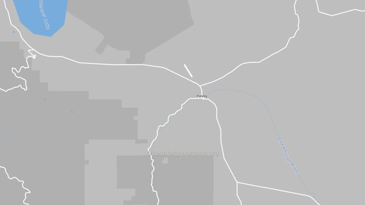 Transit Grade map of 97636, OR