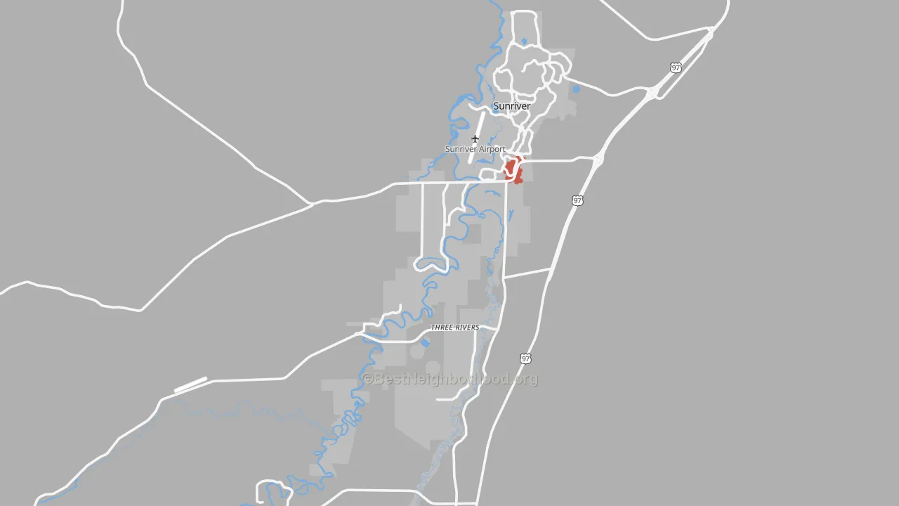 Transit Grade map of 97707, OR