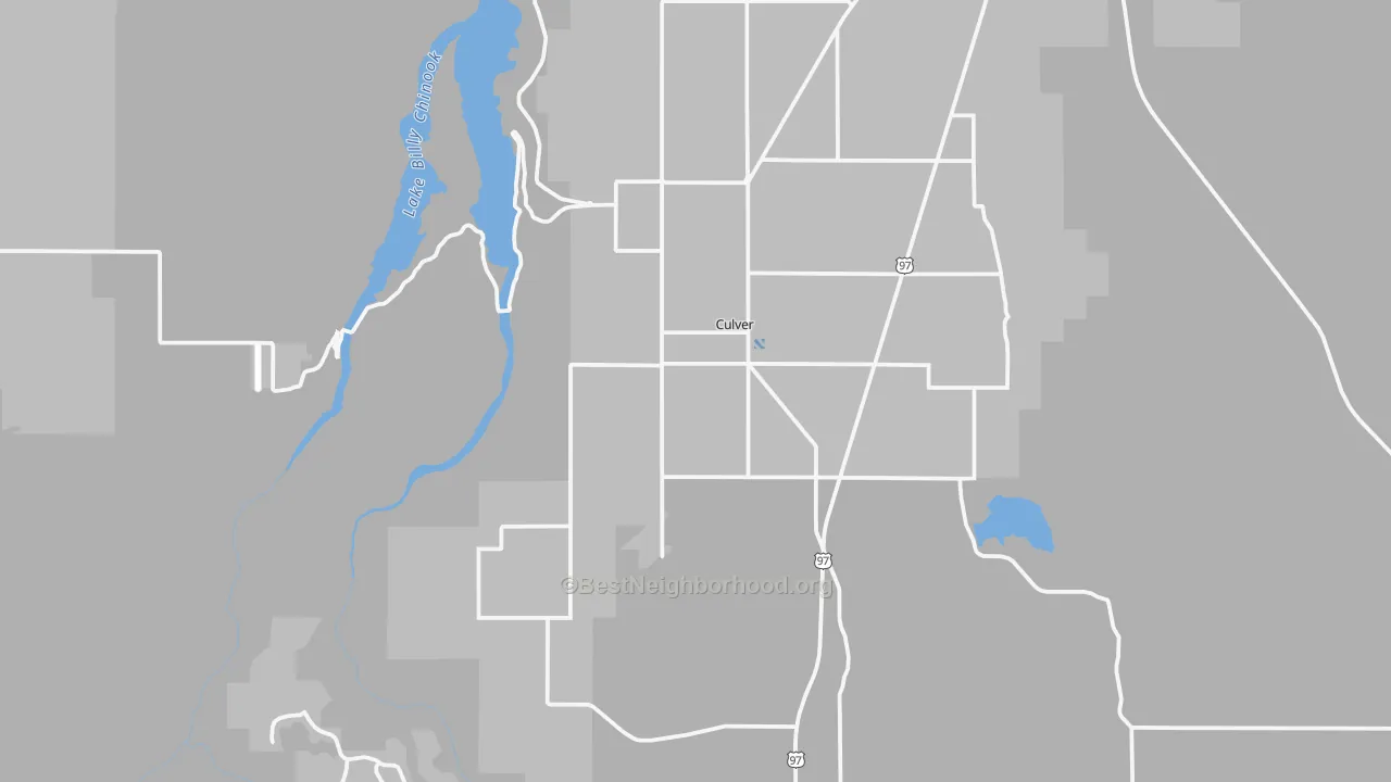 Transit Grade map of 97734, OR