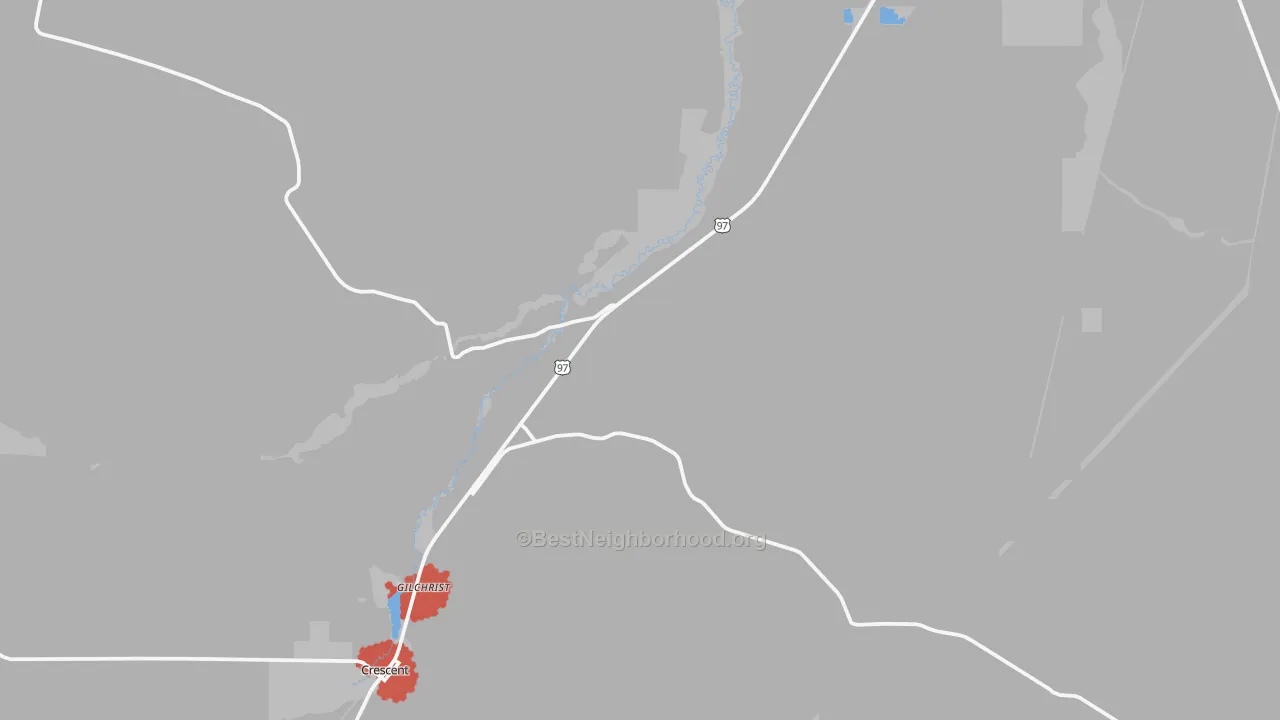 Transit Grade map of 97737, OR