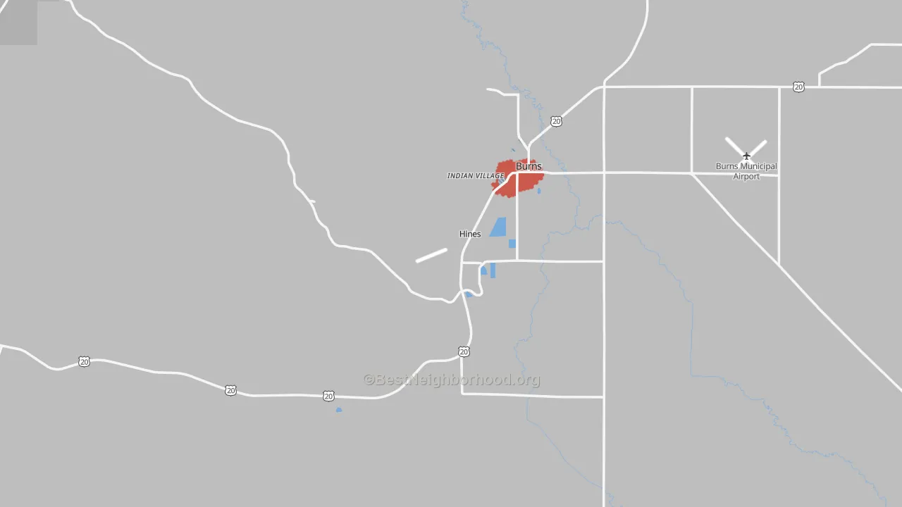 Transit Grade map of 97738, OR