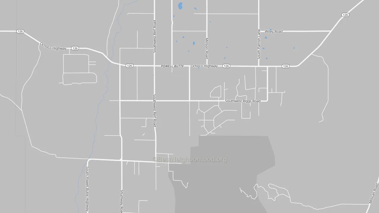 Transit Grade map of 97753, OR