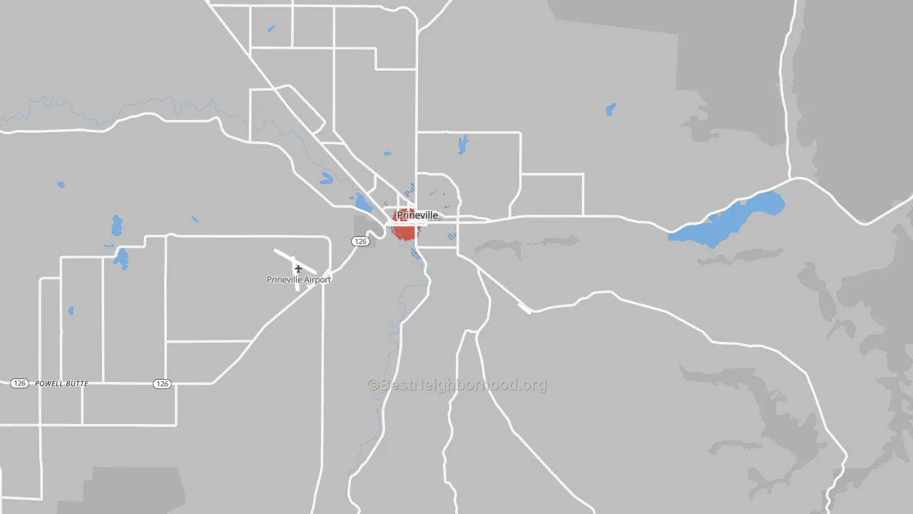 Transit Grade map of 97754, OR