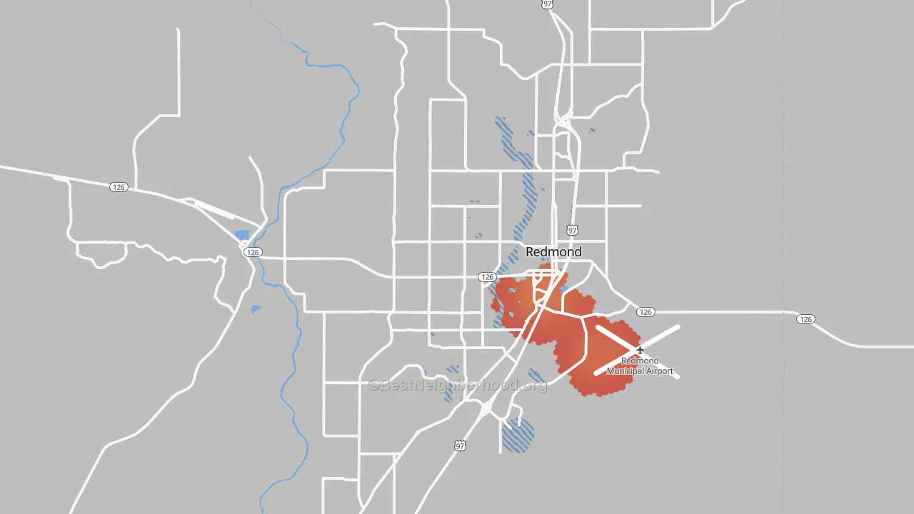 Transit Grade map of 97756, OR