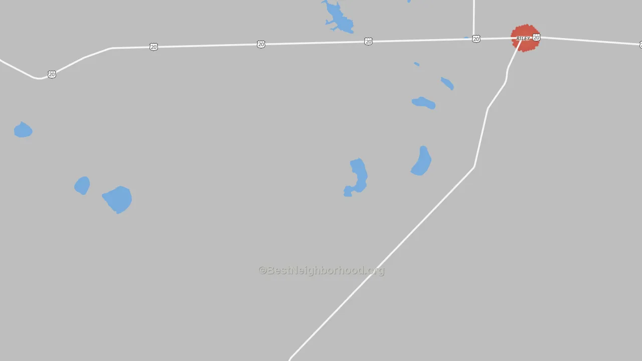 Transit Grade map of 97758, OR