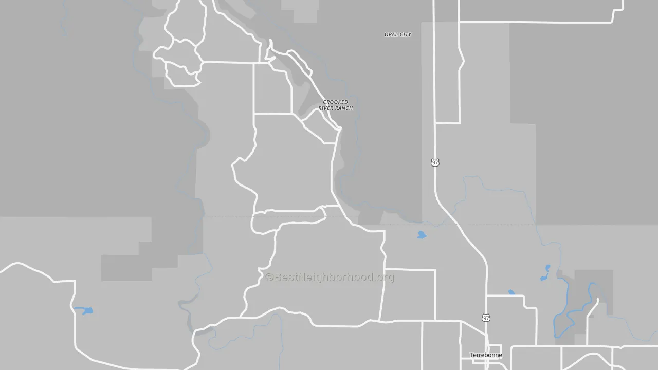 Transit Grade map of 97760, OR