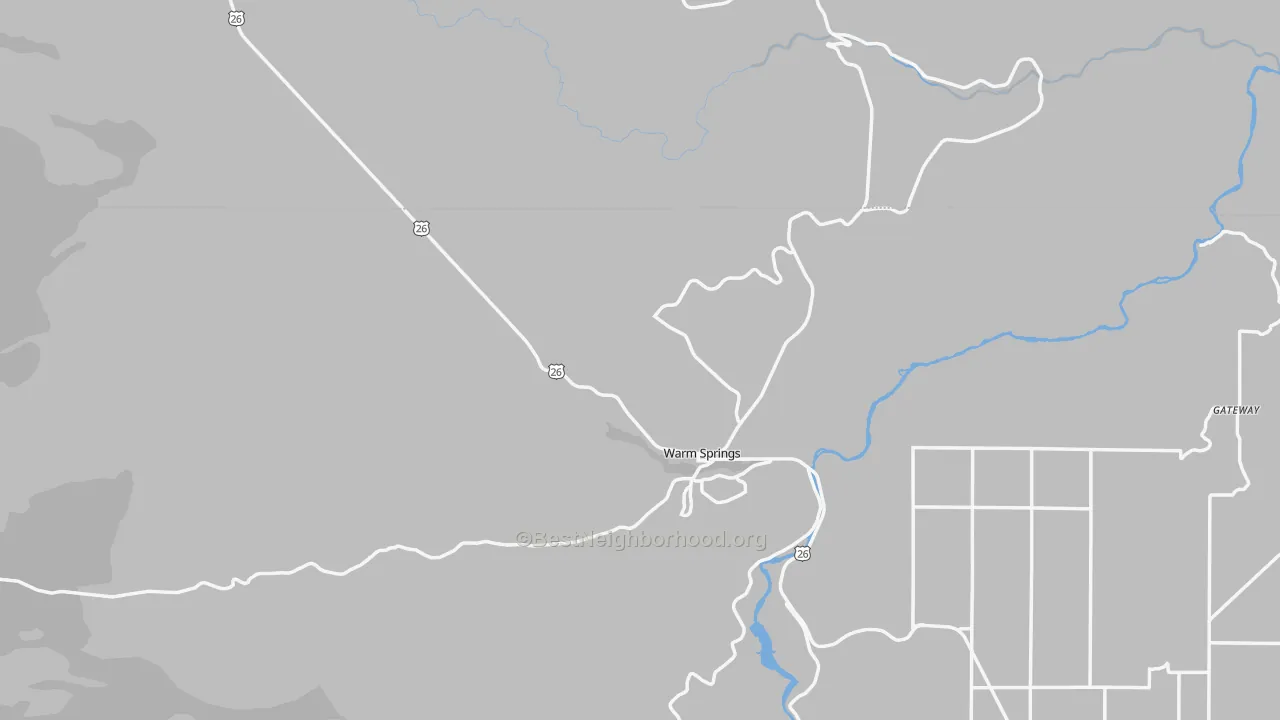 Transit Grade map of 97761, OR