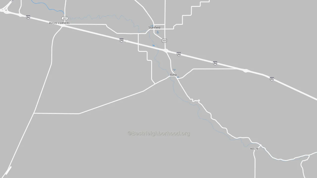 Transit Grade map of 97826, OR