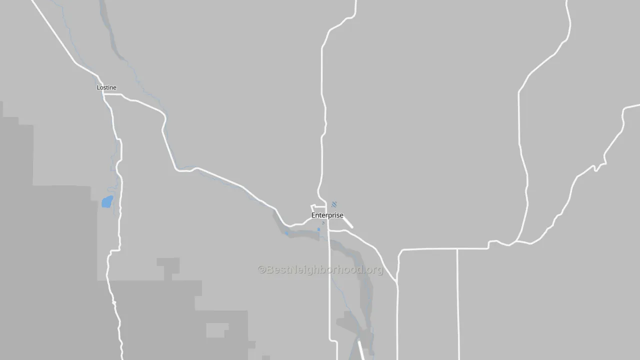 Transit Grade map of 97828, OR