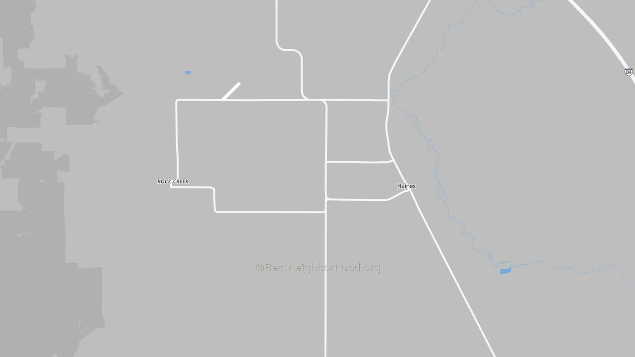 Transit Grade map of 97833, OR