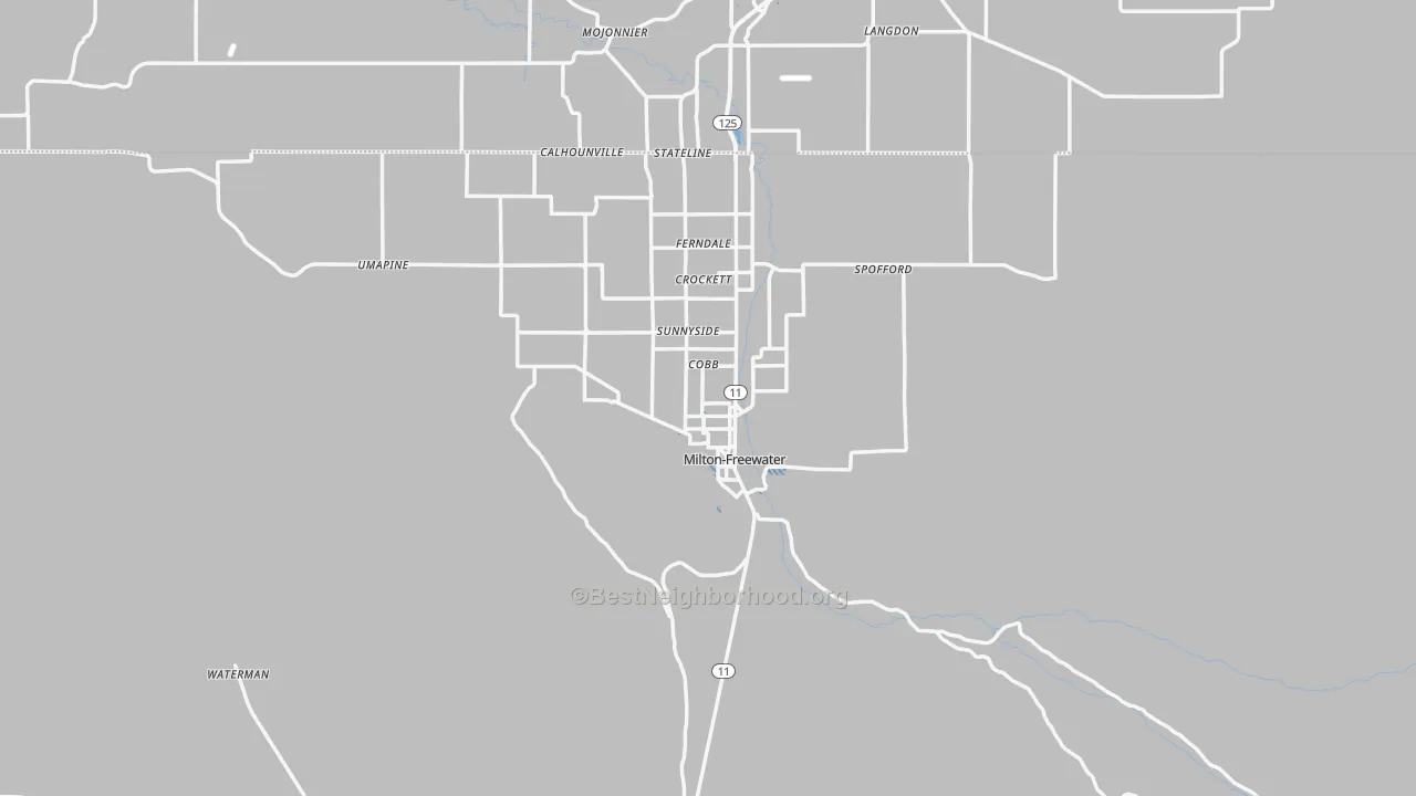 Transit Grade map of 97862, OR