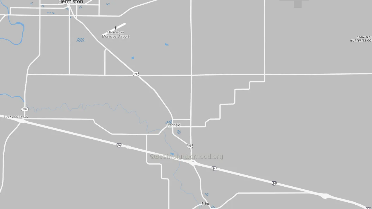 Transit Grade map of 97875, OR