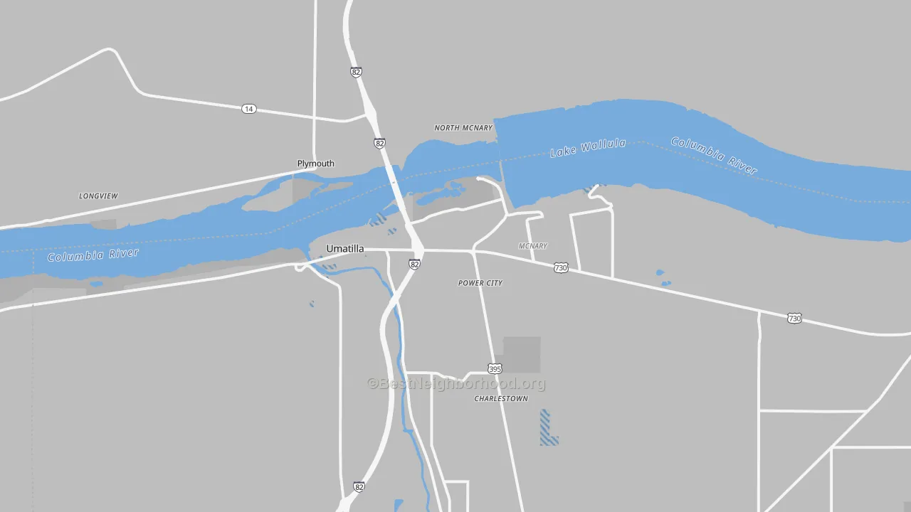 Transit Grade map of 97882, OR