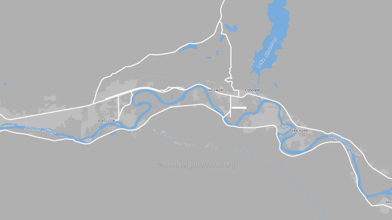 Transit Grade map of 98237, WA
