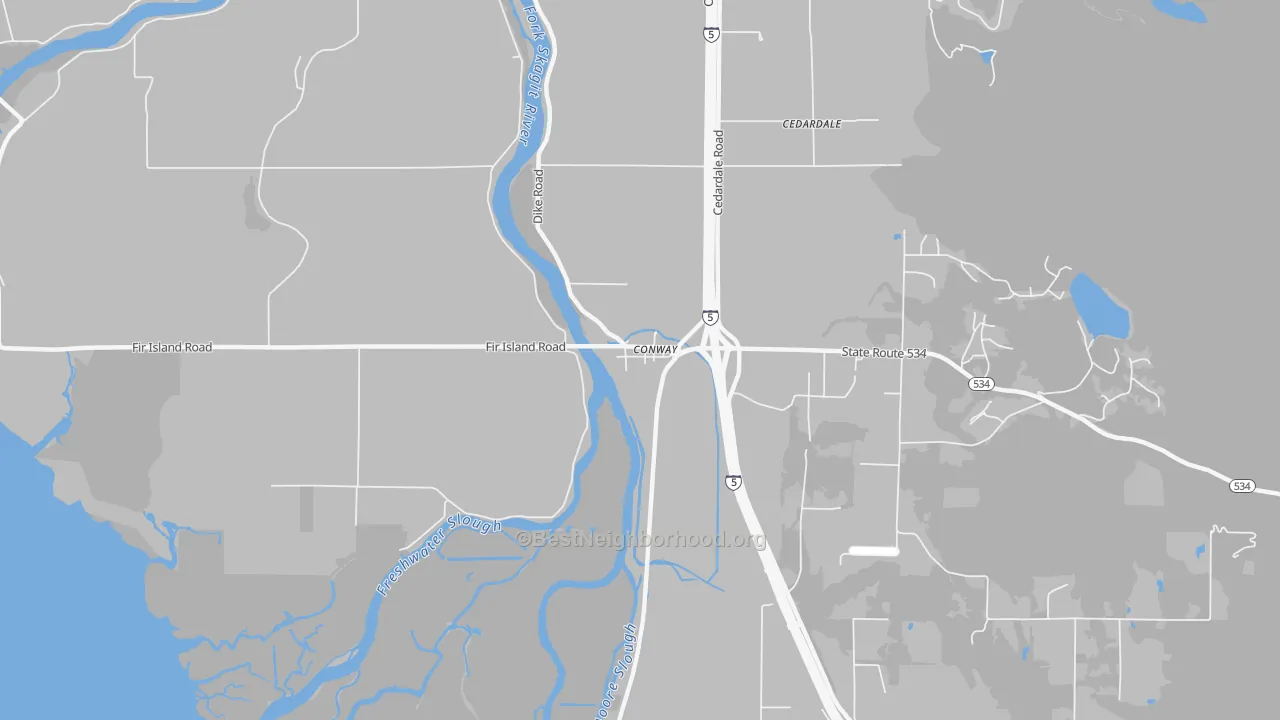 Transit Grade map of 98238, WA