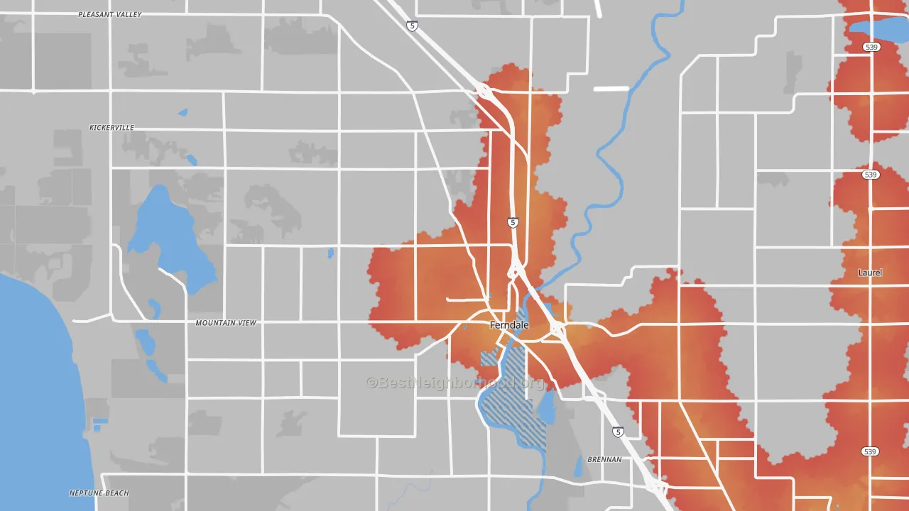 Transit Grade map of 98248, WA