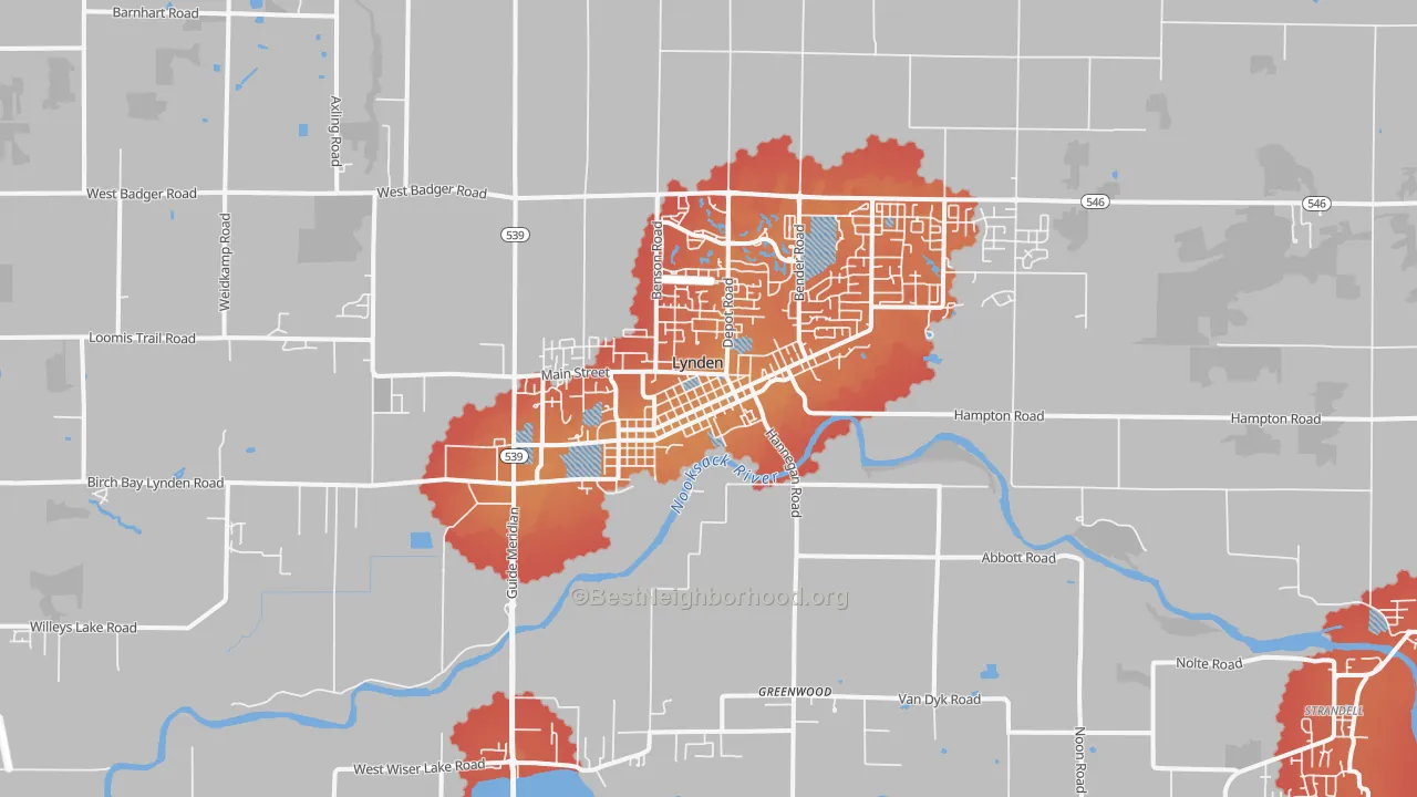 Transit Grade map of 98264, WA