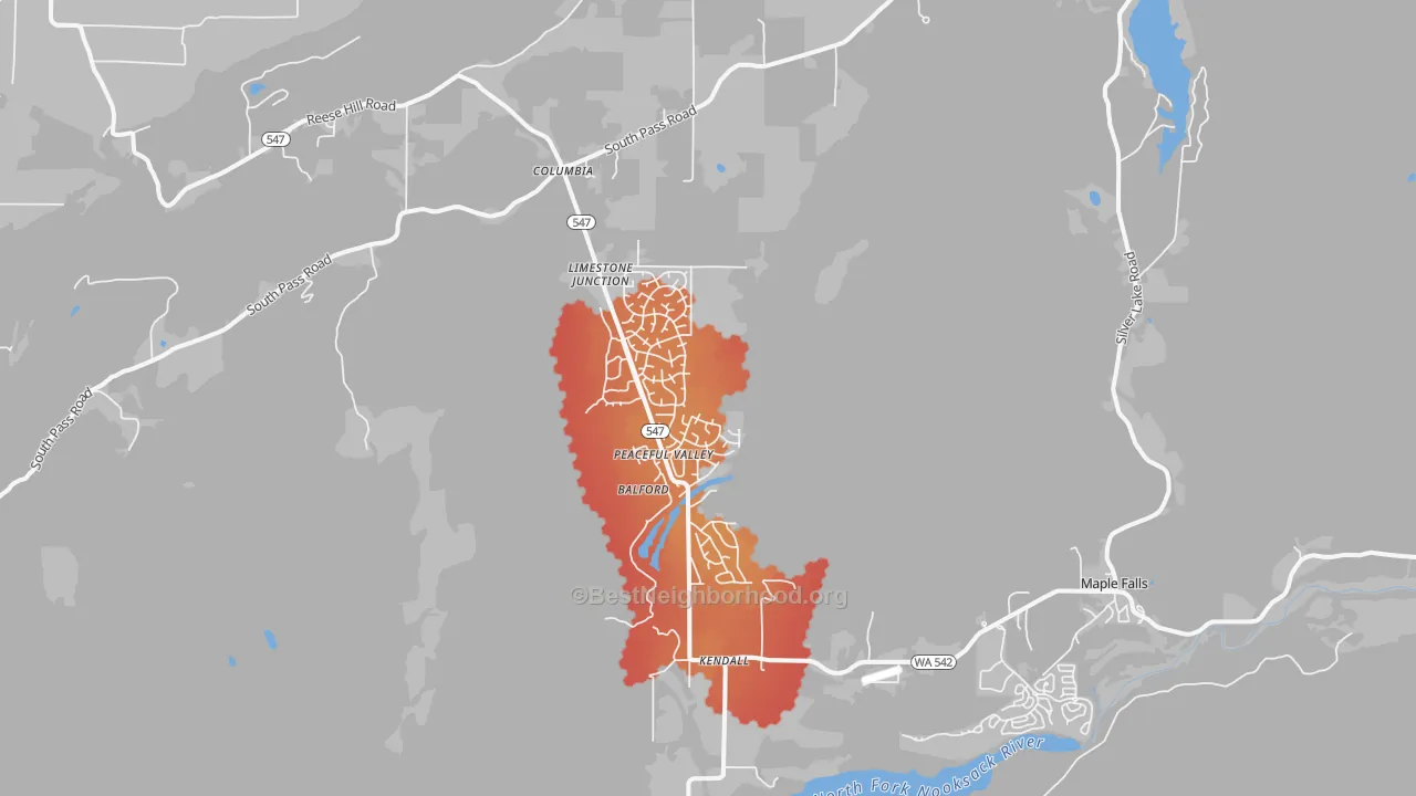 Transit Grade map of 98266, WA